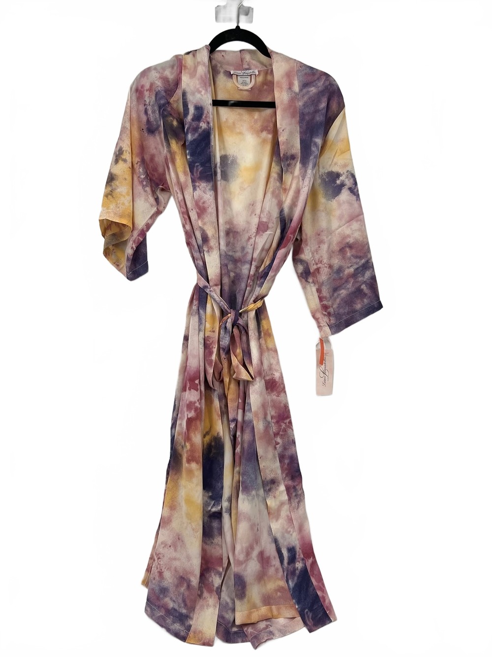 Linea Donatella Pink Yellow Marble Bow Robe | Womens S